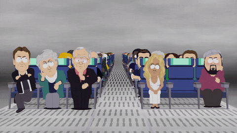 plane heaven GIF by South Park 
