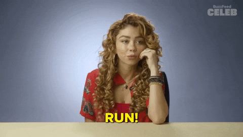 Red Flag Run GIF by BuzzFeed
