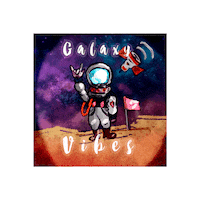 adrianailustra art space vibes galaxy Sticker