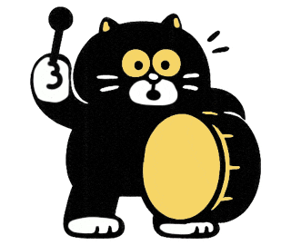 慶祝 Drumming Sticker