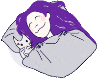 good night cat Sticker