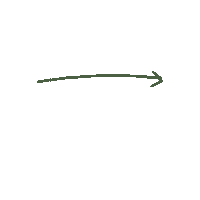 Yvonnebruin arrow pointing green arrow yvonne Sticker