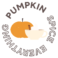 Pumpkin Spice Fall Sticker by QVC