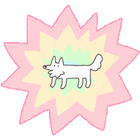 Inumog happy dog kawaii animal Sticker