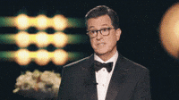 "Okurrrrr" RuPaul and Stephen Colbert