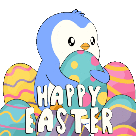 Easter Eggs Penguin Sticker by Pudgy Penguins