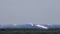 Crosswinds Make It a Rocky Takeoff for Airbus A380 at Manchester Airport