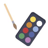 School Pintura Sticker