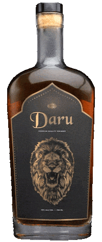 DaruWhiskey drunk shake bottle glass Sticker