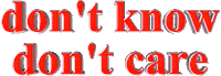 Do Not Know Do Not Care Back And Forth Sticker by AnimatedText