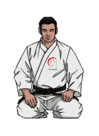 DojoShubukan gracias bow karate martial arts Sticker