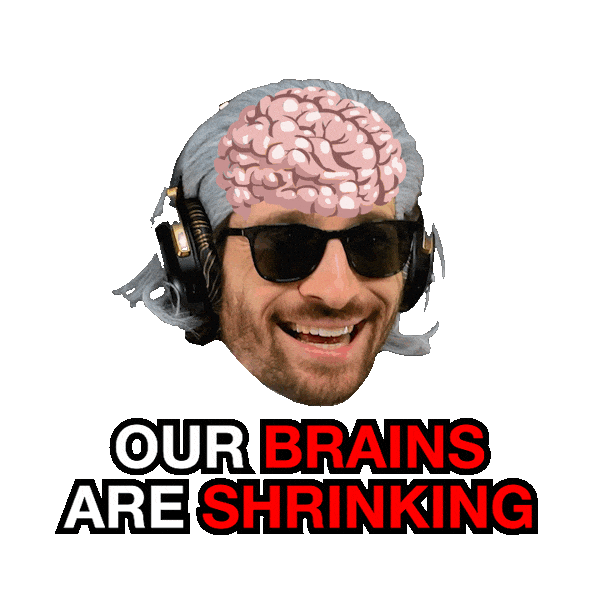 Brain Shrinking Sticker