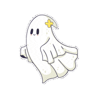 Halloween Ghost Sticker by Sheila Streetman