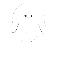 TheMenagerie happy excited halloween ghost Sticker