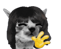 Hello Kitty Waving Cat Sticker