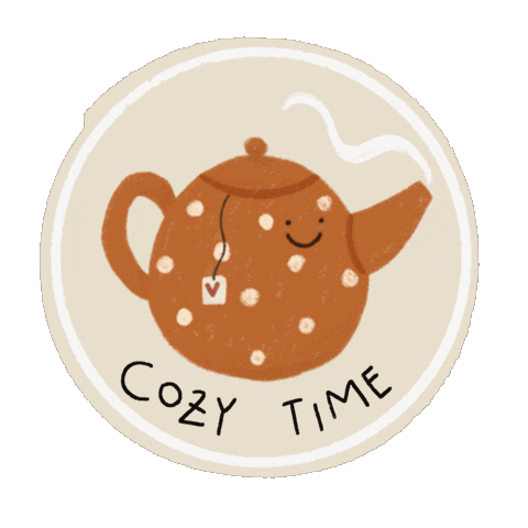 Tea Time Fall Sticker