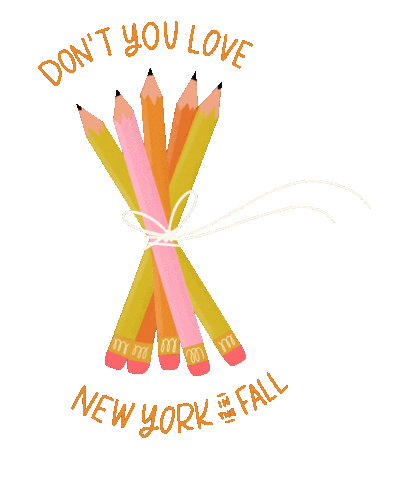 New York Fall Sticker