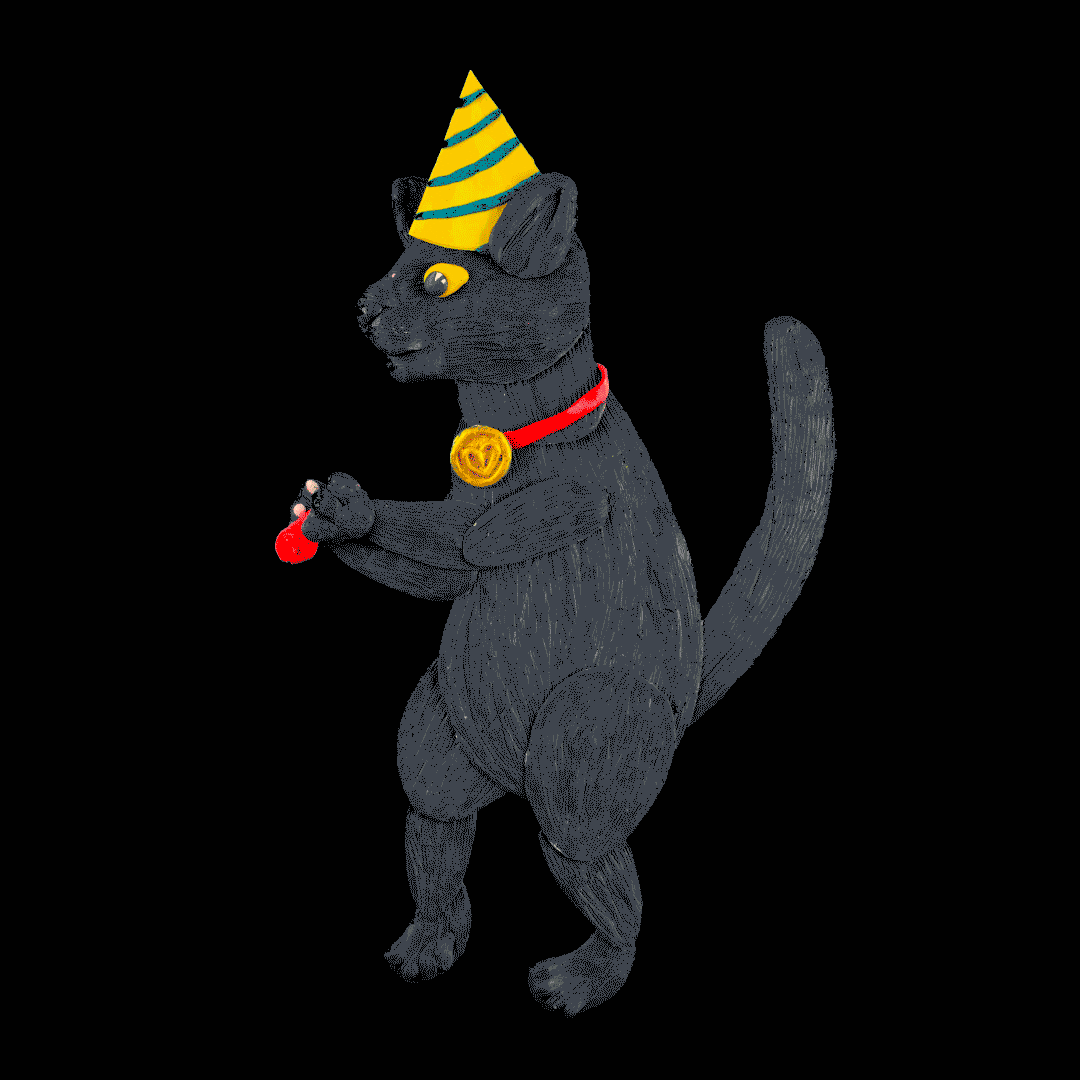 Cat Birthday GIF by camphollow
