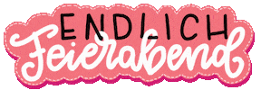 End Of Work Sticker by letterbube