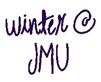 Winter Go Dukes Sticker by James Madison University