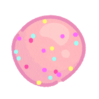 VainillaMacarons pink foodie cookie bites Sticker