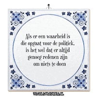 Humor Wijsheid Sticker by Tegelspreuken.nl
