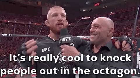 Mixed Martial Arts Shrug GIF by UFC