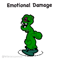 Damage Misery Sticker by Elnaz  Abbasi