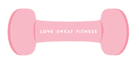 Workout Weight Sticker by Love Sweat Fitness