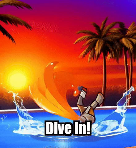 Summer Vibes Swimming GIF by Zorooster