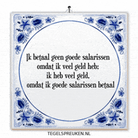 Teamwork Geld GIF by Tegelspreuken.nl