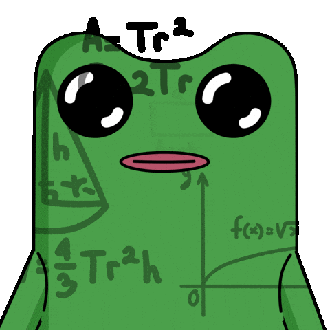 Confused Big Brain Sticker by fwogs