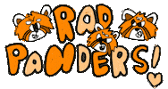 Red Panda Rock Sticker