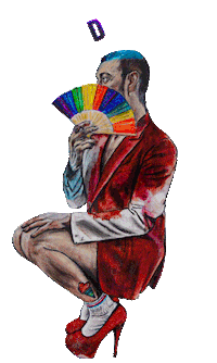 Frida Kahlo Kiss Sticker by Billionaires Group