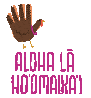 Thanks Thanksgiving Sticker by Hawaiian Airlines