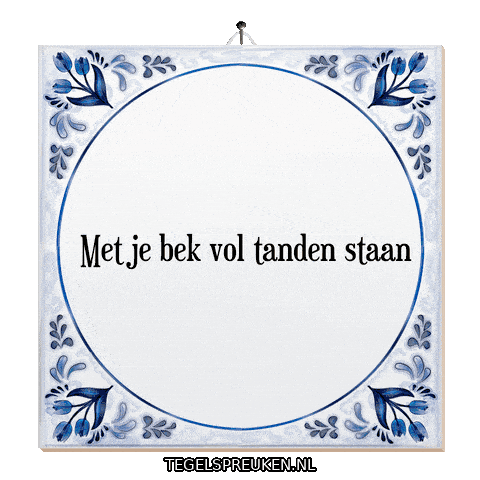 Nl Kijk Sticker by Tegelspreuken.nl
