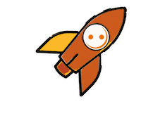 Take Off Space Sticker by VOLTUS