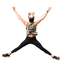 Star Jump Sticker by Power Sculpt Fitness