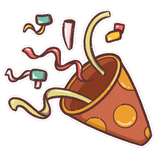 Party Celebrating Sticker