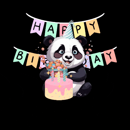 Pandisweets giphygifmaker giphyattribution party happy birthday GIF