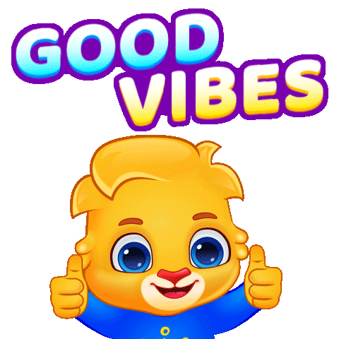 Good Vibes Positivity Sticker by Lucas and Friends by RV AppStudios