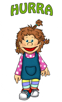 Living_Puppets happy jump joy awesome GIF
