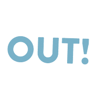 Out Sticker by Itch Creatives