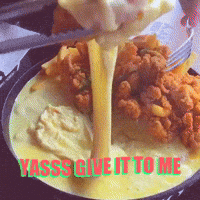 KFrymy yes cheese yasss friedchicken GIF