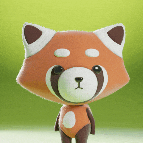 Red Panda What GIF by The Plooshies