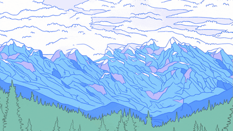 Good Morning Mountain GIF by BigBrains