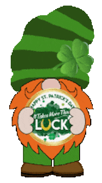 St Patricks Day Gnome Sticker