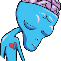 sad depression Sticker by ANA MARIA SAAD