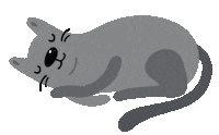 kazoopet cat sleep sleepy kitten Sticker