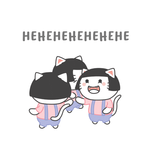 Happy Cat Sticker by KIKI